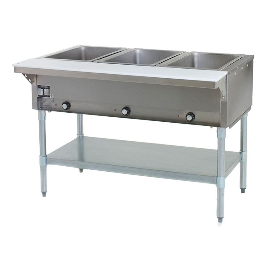 gas steam table 3 well