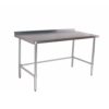 back splash stainless table no undershelf 30x60