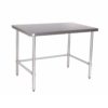 stainless steel open base table 18x24