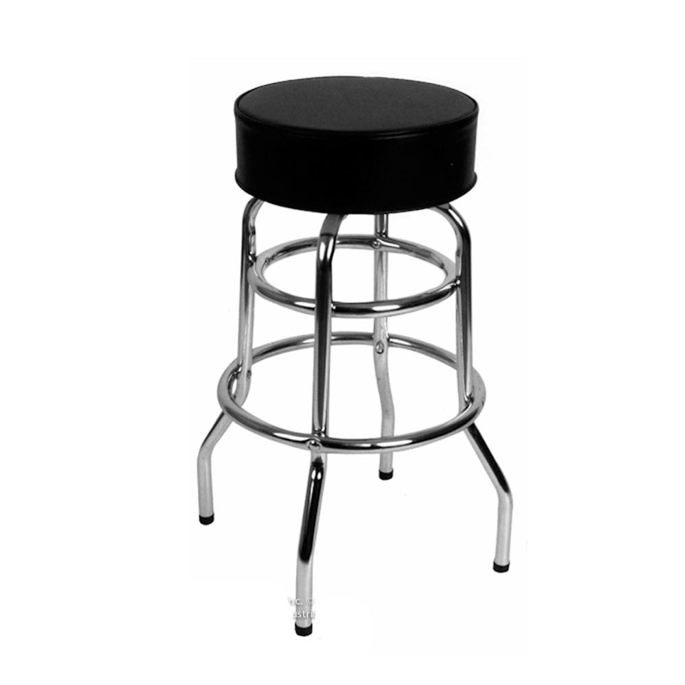 chrome bar stool round seat