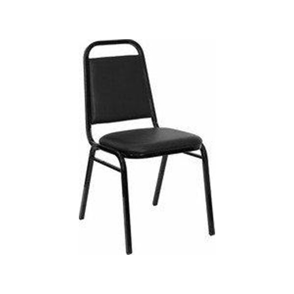 black stack chair