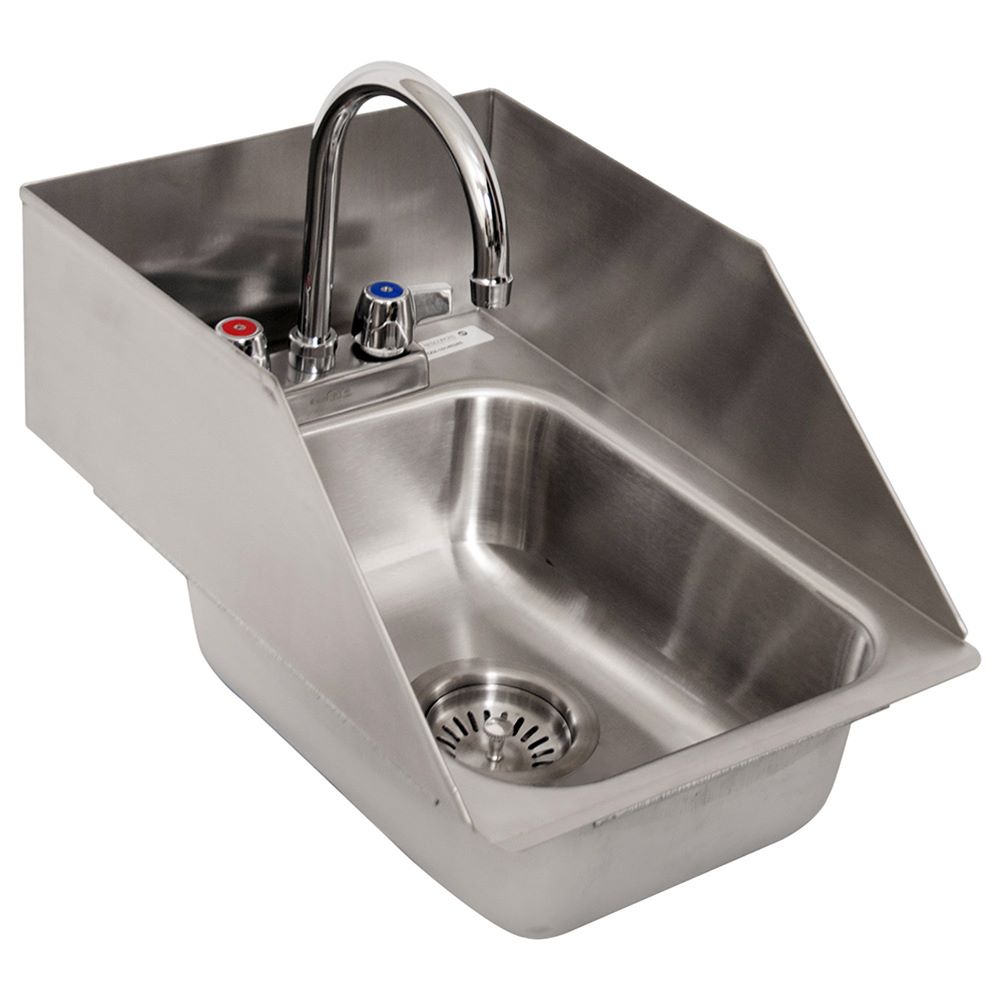 stainless steel drop in hand sink splash guards