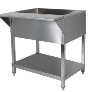 stainless steel commercial cold food pan table 32