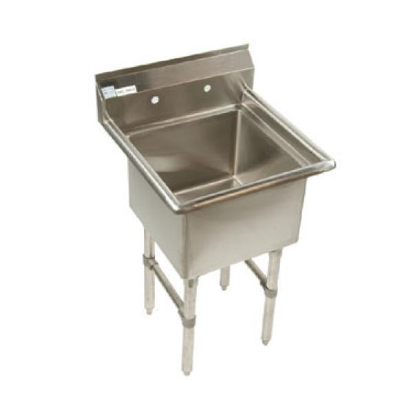 stainless steel commercial kitchen veggie sink 18x24
