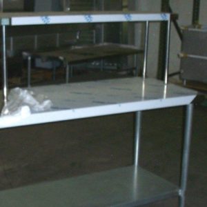 stainless steel commercial over shelf single tier 16x72