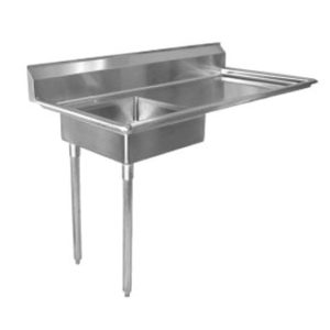 stainless steel under counter dish table right 48