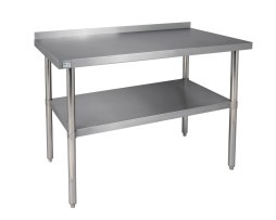 Stainless Tables with Backsplash