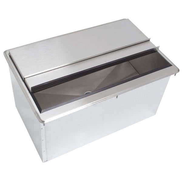 stainless steel drop in ice chest bin